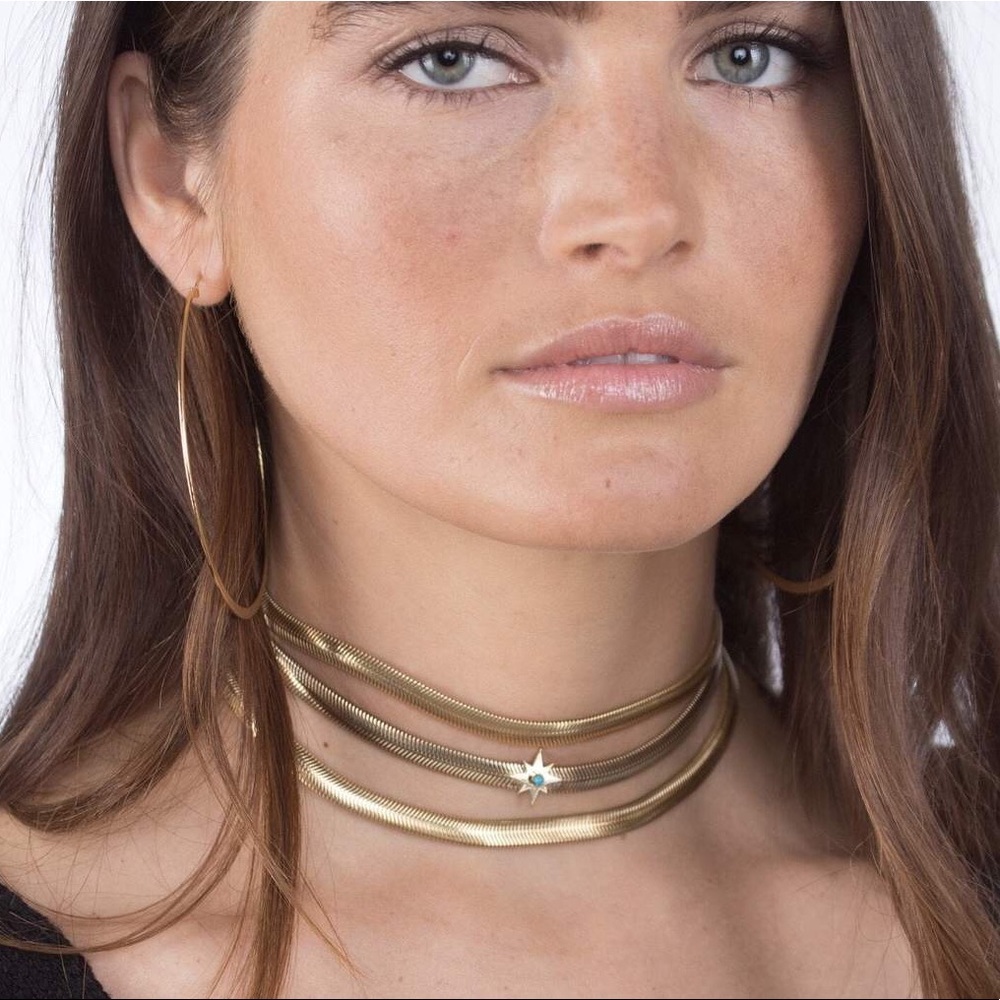 Jennifer Zeuner Gold Vermeil Snake Chain